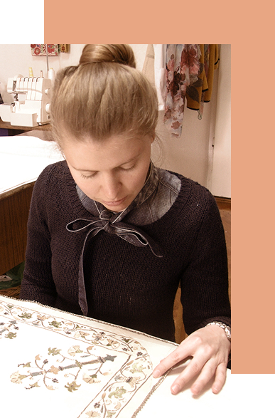 Beushka restores antique fabrics